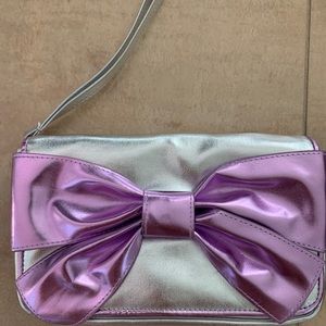 Hello Kitty x Dear Daniel silver purple clutch